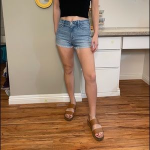 Hollister high-rise denim shorts. Size 1.